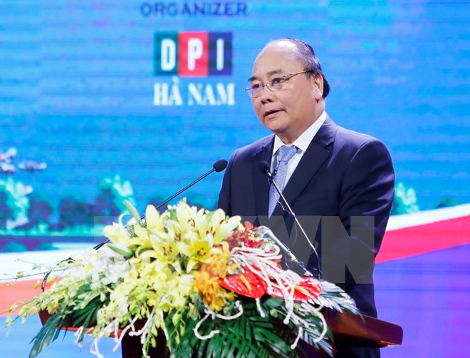 hủ tướng Nguyễn Xuân Phúc phát biểu tại hội nghị.