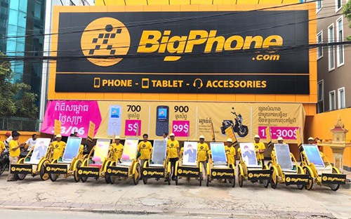 “Tiến quân” sang Campuchia, Thế Giới Di Động lấy tên BigPhone